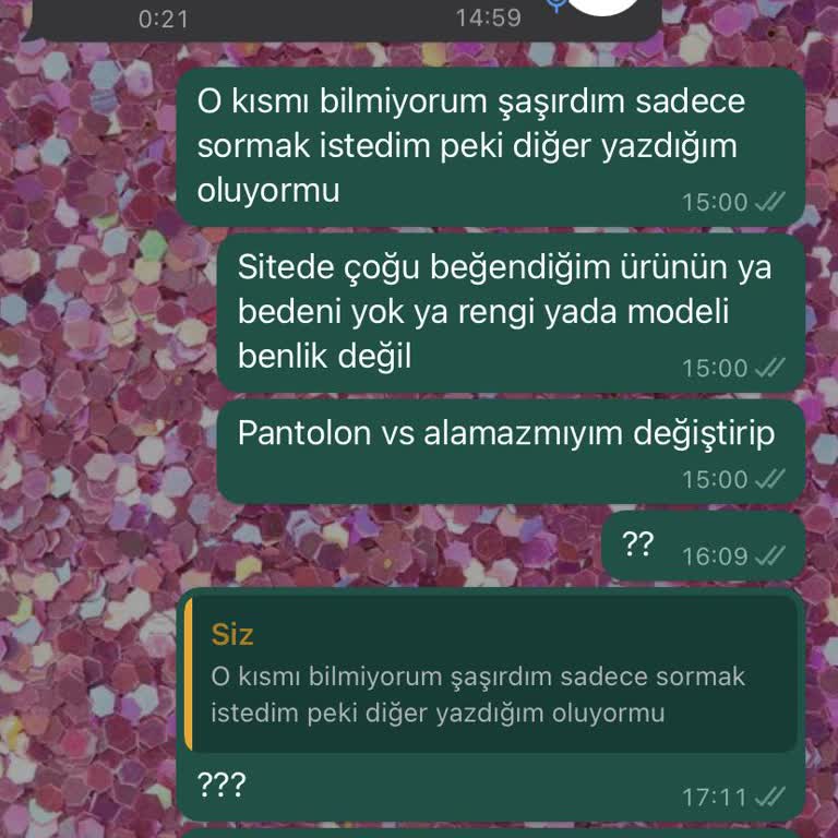 Emine Aydın Ürün Değişim İade
