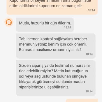 Trendyol Kuponum Geri Yüklemiyor