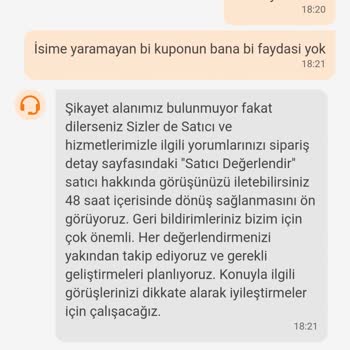 Trendyol Kuponum Geri Yüklemiyor