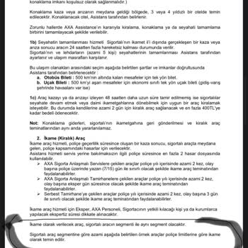 Axa Sigorta Kasko İkame Araç Problemi Ve Müşteri Memnuniyetsizliği!