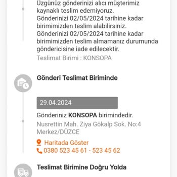 MNG Kargo Kargomu Getirmiyor, Haber Vermeden İade Ediyor.