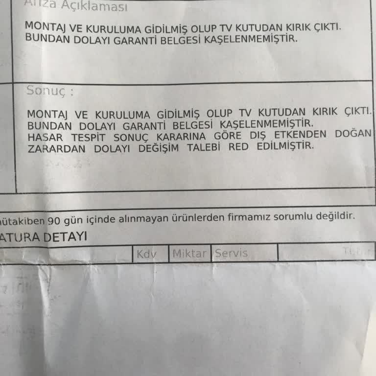 Onvo Full HD Android 13 Smart TV Bozuk Çıkmasına Rağmen İade Almadılar