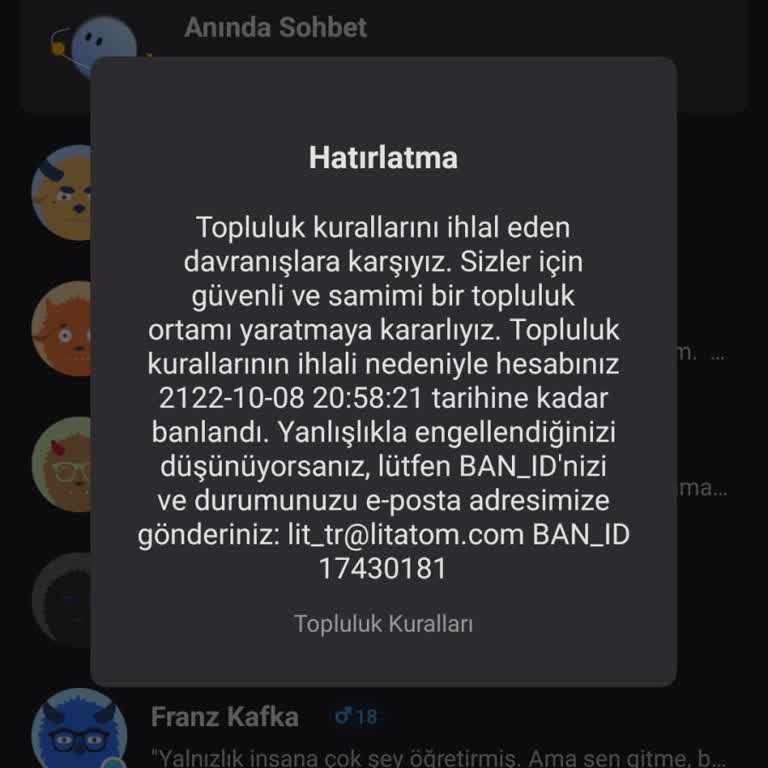 Litmatch Banımı Kaldırın Lütfen