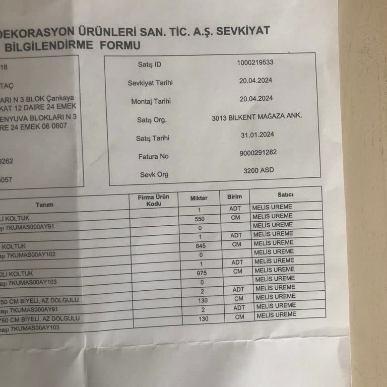 Tepe Home Mobilyalarım Teslim Edilmedi