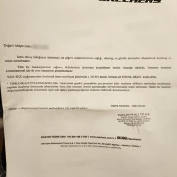 Skechers Sağ İç Taban Deforme Ve Değiştirilmiyor