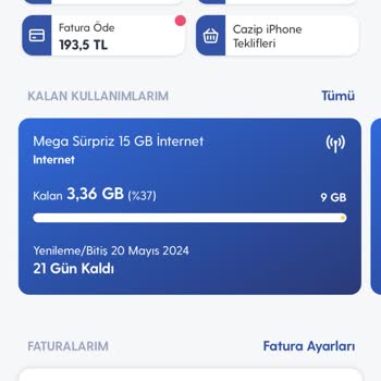 Turkcell İnternet Su Gibi Bitiyor