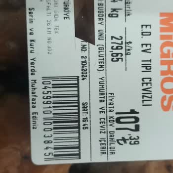 Migros Da Günlerce Dinlendirilmiş Satılık Baklava.