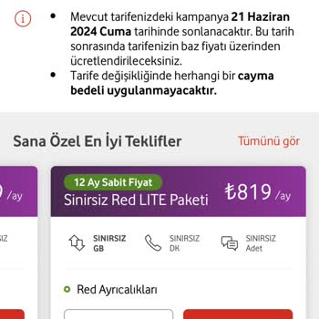 Vodafone Yüklü Zam Yapıyor