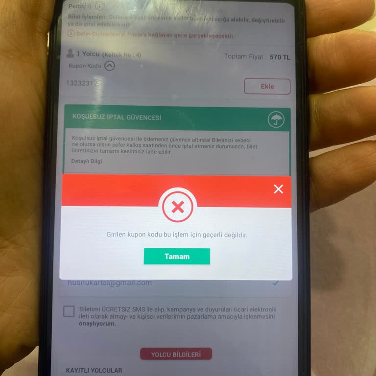 Obilet Sitesinden Açığa Alınan Bileti Kullanamamak