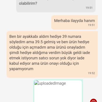 Dolap Ürün Yanlış Geldi İade Almıyor