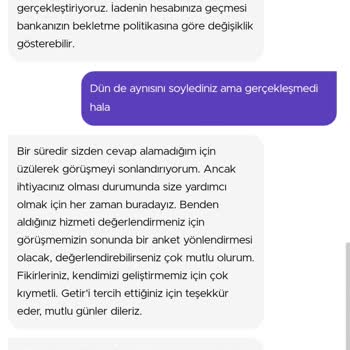 Getir De Yaşadığım Hayal Kırıklığı