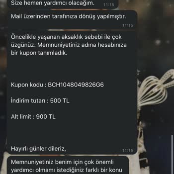 Modanisa Müşteri Memnuniyetsizliği Kusurlu Ürün Kuponu