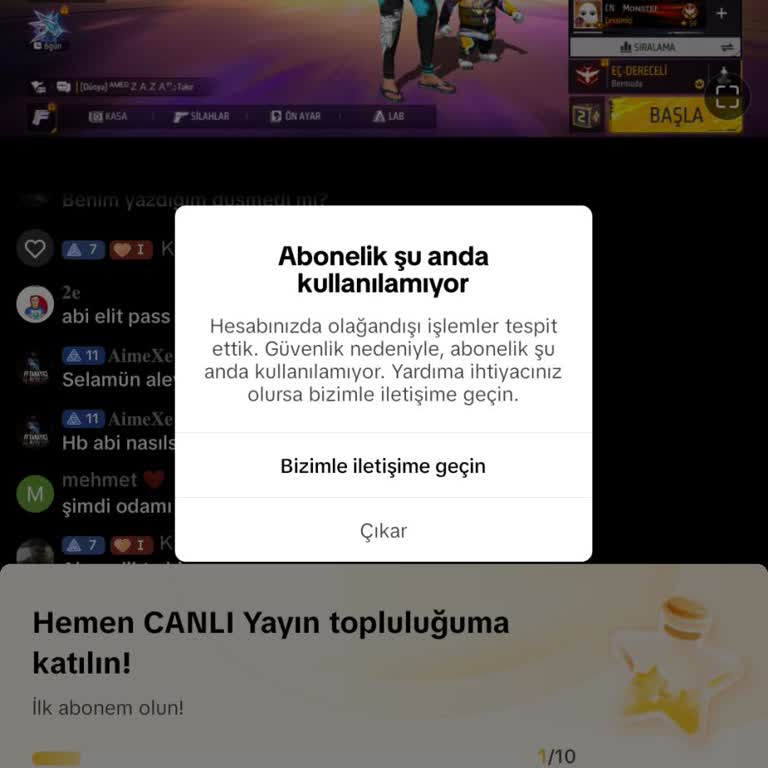 TikTok Abonelik Hatası Çözümü