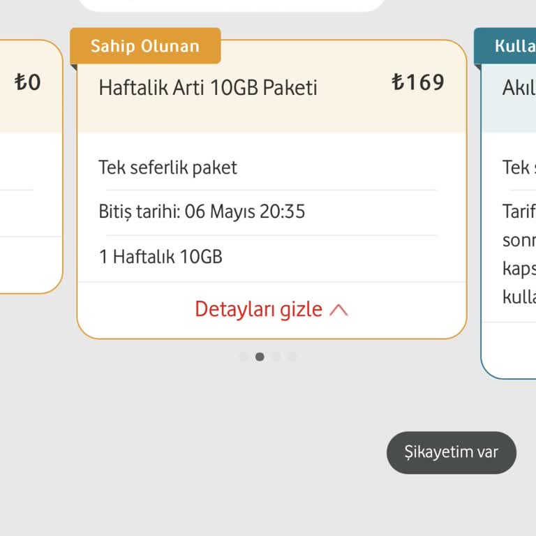 Vodafone Paket İade İşlemi
