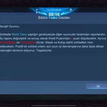 Mobile Legends Sebepsiz Yere Chat Banı
