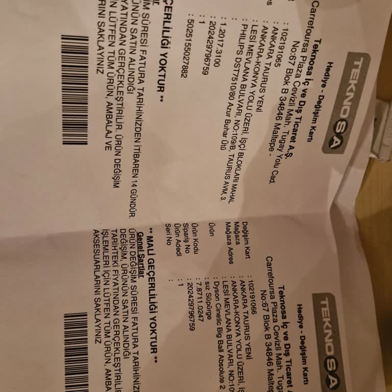 Teknosa İndirim Farkının İadesi