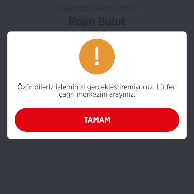 Ziraat Bankası Kart Blokemin Kaldırılmasını İstiyorum