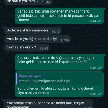 İstanbul Spot Mobilya Şikayet Arızalı Ürünler