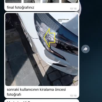 GetirAraç Getir Kiralama Başkasının Hasarını Tarafıma Yansıtması Yüksek Bedelle