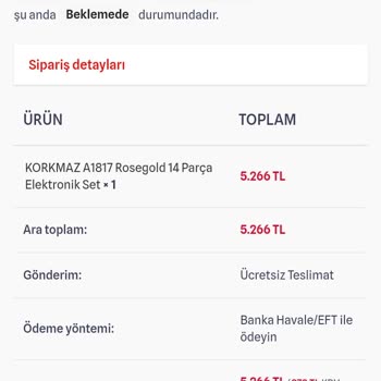Öz Çeyiz (ozceyiz.com) Siparişim Nerede? Beklenen Kargo Gelmedi!