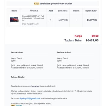 Onvo TV'de Beklenmedik Donma Sorunları Ve Servis Hayal Kırıklığı