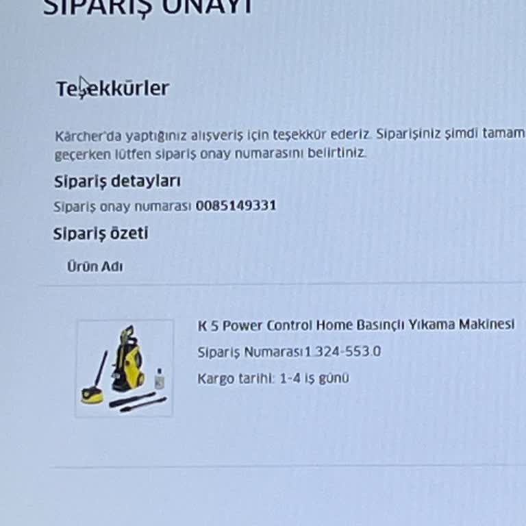 Kaercher Stok Olmayan Ürünleri Satıyor