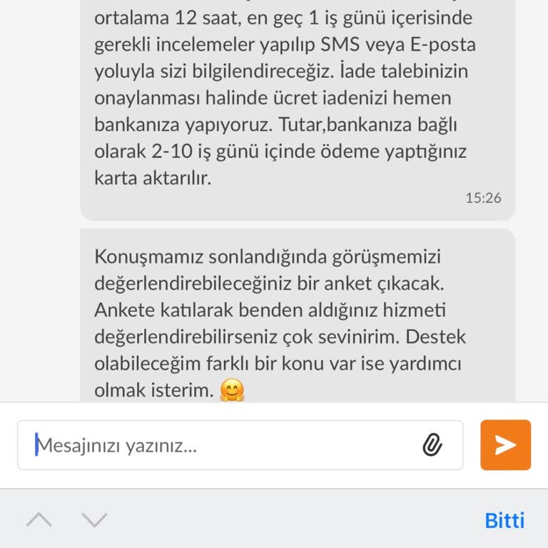 Trendyol Hızlı Market-Hakmar Express/Hizmet Almadığım Ücret İadesi