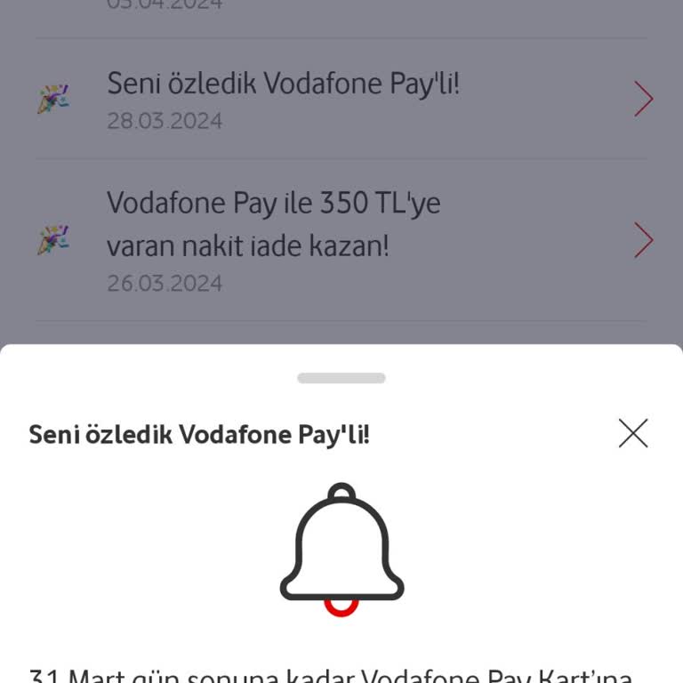 Vodafone Pay Kart Alışverişinde Taahhüt Edilen Geri Ödeme Şikayetvar