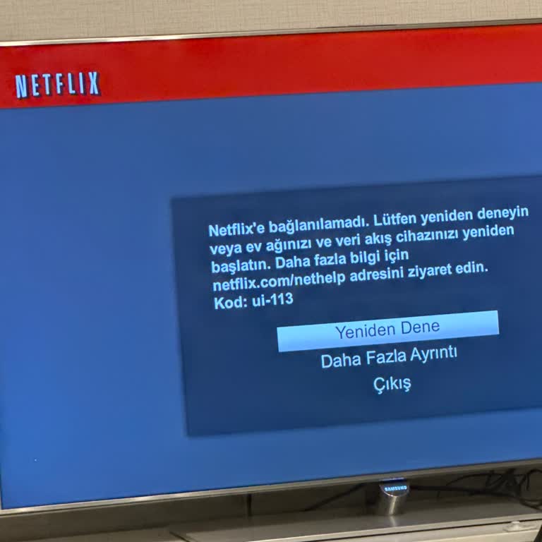 Samsung TV Bir Süre Sonra Netflix Kullanımımı Engelledi