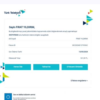 Türk Telekom Fatura Tutar Farklılığı