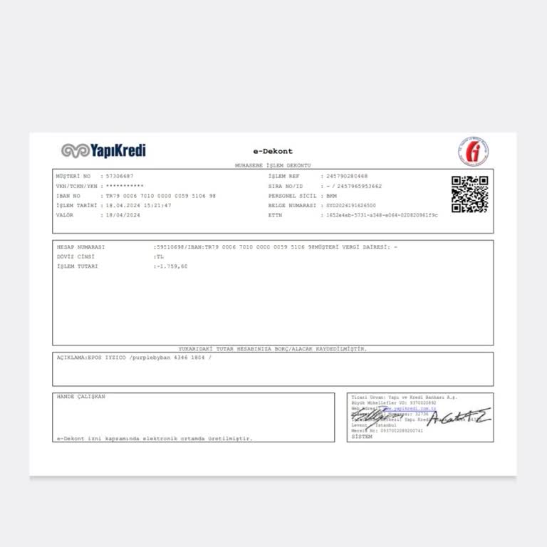 Purple By Banu Ücret İade Talebi