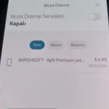 Vodafone Mobil Ödeme Servisi