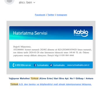 Kablo Net TÜRKSAT Modem İadesi Seri No Uyuşmaması