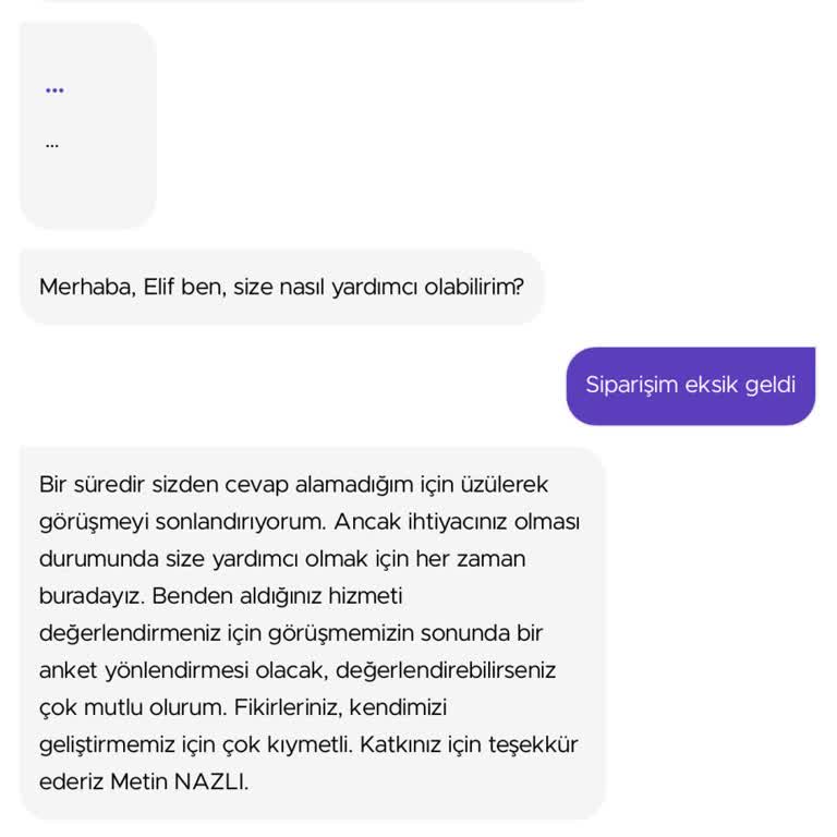 Getir Siparişi Eksik Teslim Ediyor