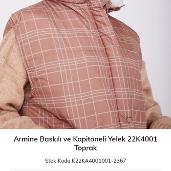 Armine, Stokta Olan Ürünü Fiyat Artışı Yaptıkları İçin Göndermediler.