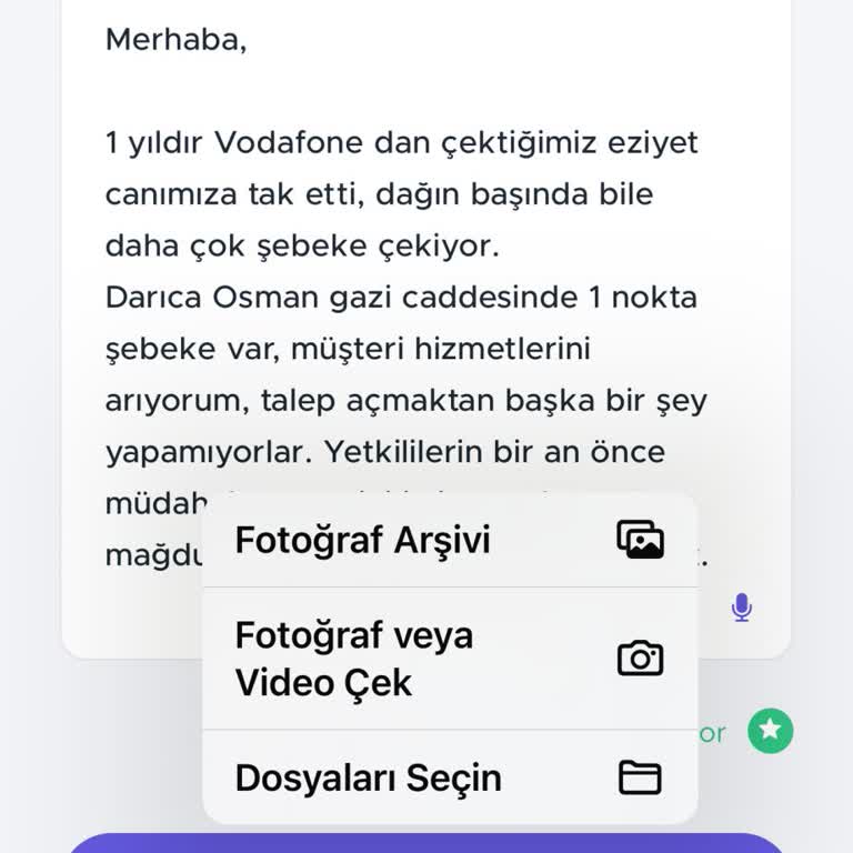 Hiçbir Yerde Çekmeyen Operatör, Vodafone.