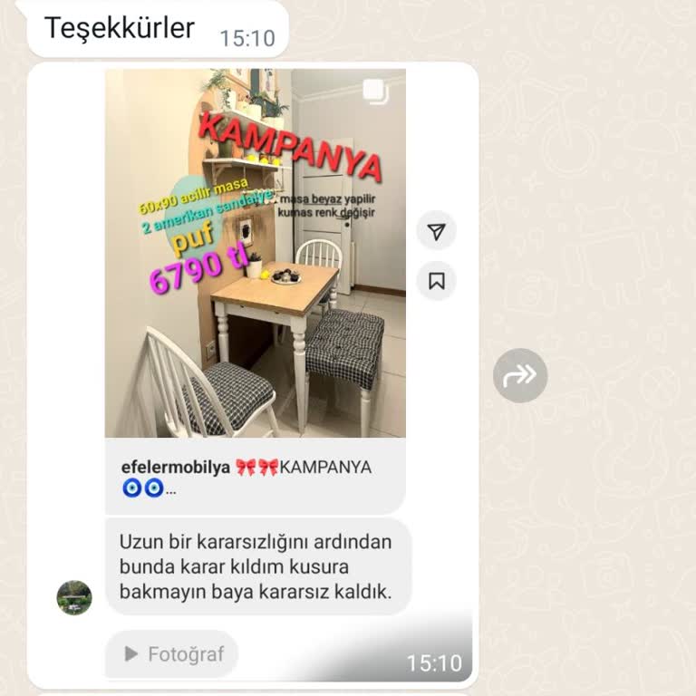 Efeler Mobilya (İstanbul) Efeler Mobilya Pişmanlıktır