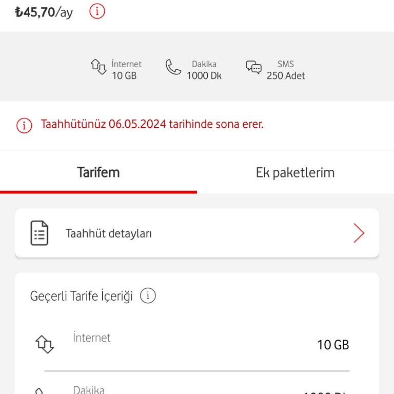 Vodafone 10TL Farkla Kullanmaya Devam Edebilirsiniz Yalanı