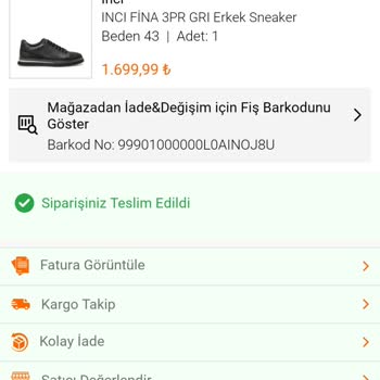 FLO Ayakkabı Ayakkabı Kalitesi Ve Müşteri Hizmetleri Şikayeti