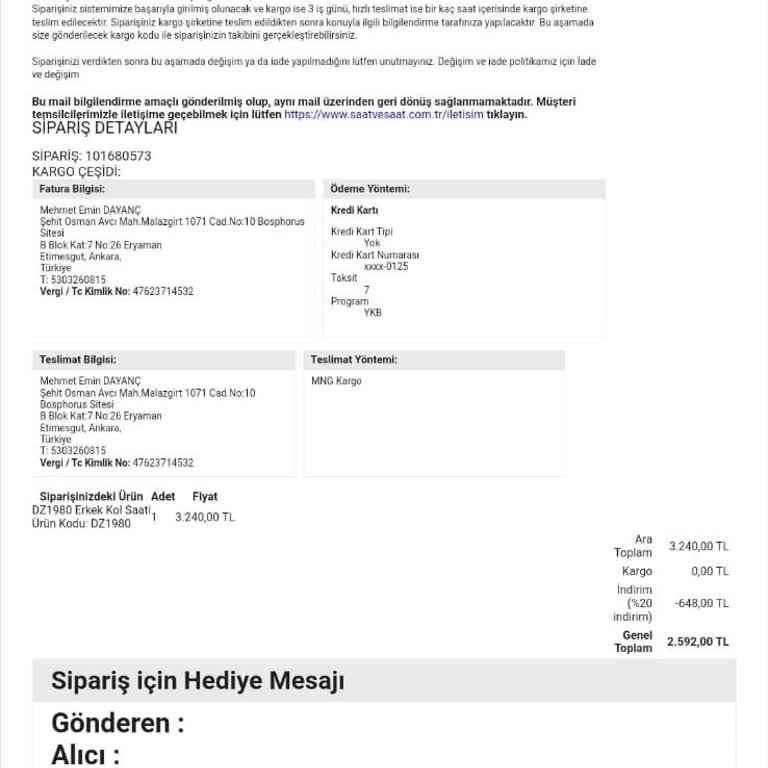 Saat Saat Online Mağazasından Ürün Almadan Önce Kırk Kere Düşün.