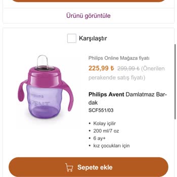 PHILIPS Ev Aletleri Philips Avent Damlatmaz Bardak Sorunu Ve Müşteri Hiz Desteksizliği