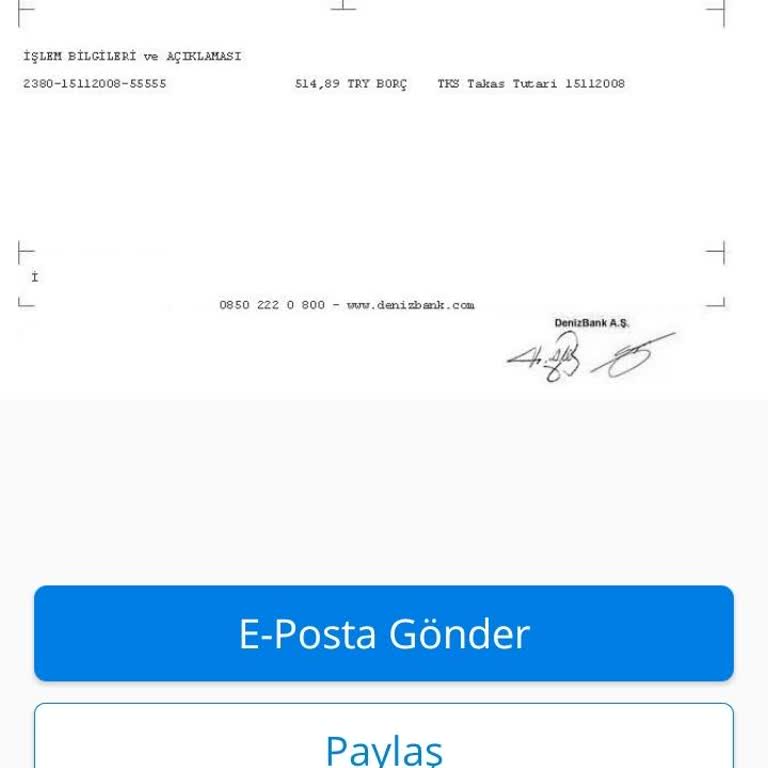Denizbank Hisse Senedi İşlem Ücreti