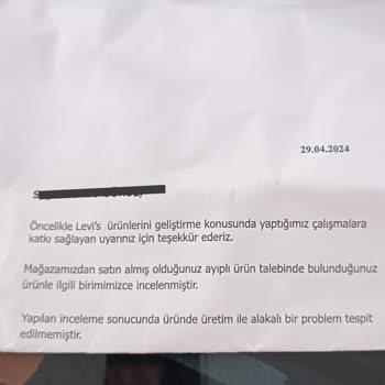 Levis Kalitesiz Ürün