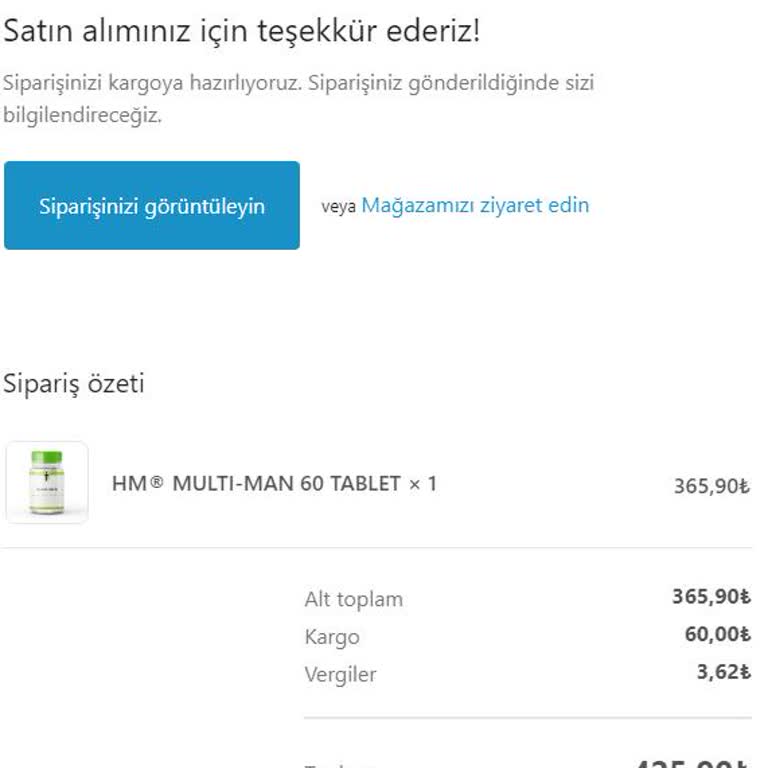 Heromega Markasının Sipariş İlgisizliği