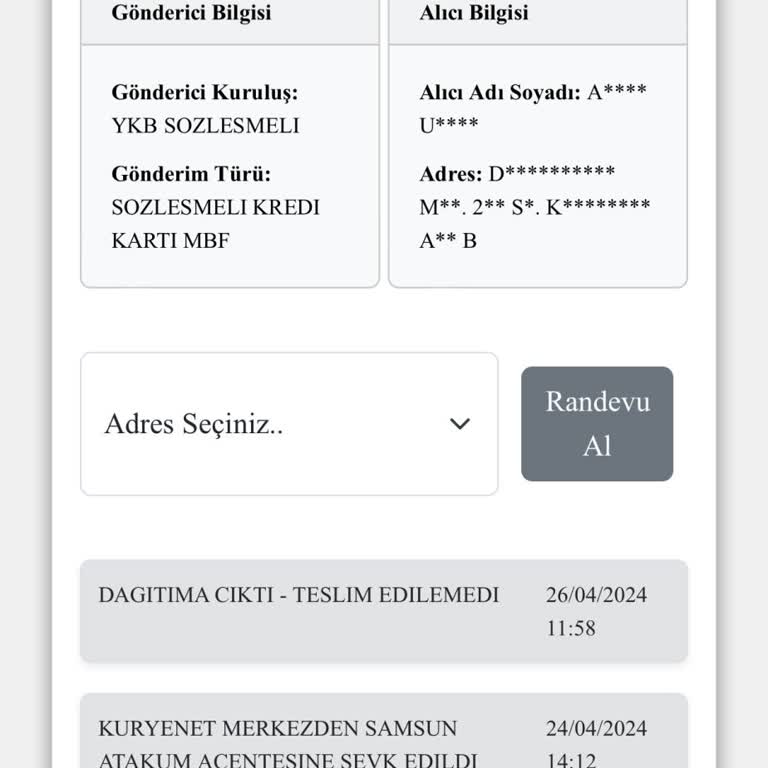 Kuryenet Atakum Şubesi Gizemi