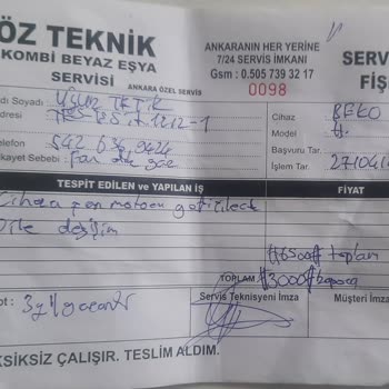Gulf Sigorta Ve Sincan Öz Teknik Kombi Servisi Şikayeti