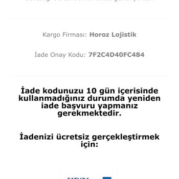 IKEA Horoz Lojistik İade Kargo Alınmaması
