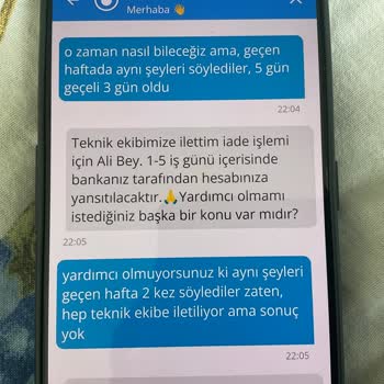 Bisu Ön Ödemeli Paketin İadesini Yapmıyor