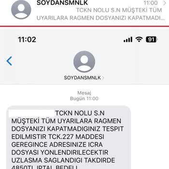 SOYDANSMNLIK (SMS) Soydansmnlık Sahte Mesaj Ve Kişisel Bilgilerin Ele Geçirilmesi