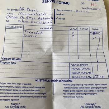 0850 308 85 50 Buzdolabı Tamircisi Sensör Arızası İçin 5500 TL Aldı Değişen Parça?